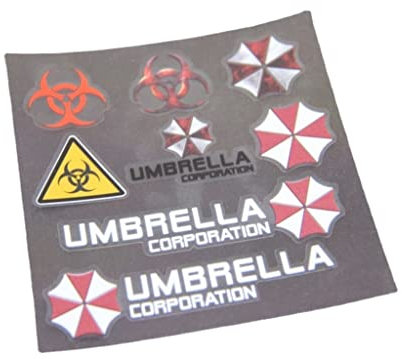B213 Umbrella Corporation Set auto aufkleber 3D Emblem Badge car Sticker Abziehbild