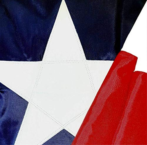 Texas Flagge 3x5 - Made in USA Premium Texas State Flag Appliqued Star and Sewn Stripes - Flag of Texas Made in America - by Rushmore Rose