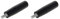 Othmro Lot de 2 poignées tournantes de tour à manivelle en bakélite noire M10 × 100 mm Tige filetée mâle Poignée rotative pour fraiseuse, meuleuse