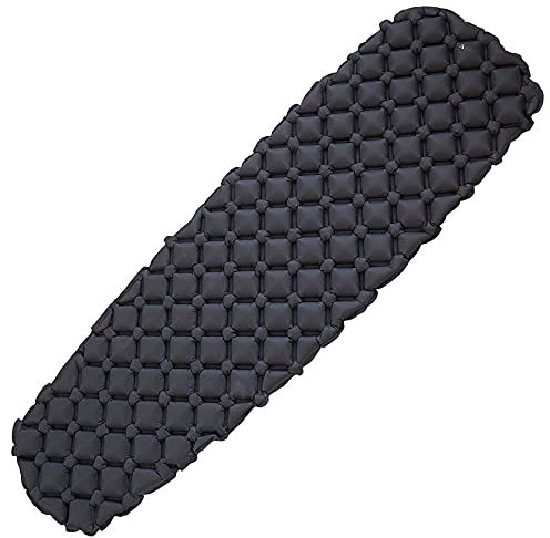 Yate Outdoor aufblasbare Isomatte Scout grau Campingmatte nur 400g 185 x 55cm Luftmatratze mit kleinem Packmaß für Outdoor Camping Trekking UVM