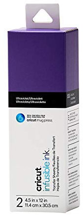 Cricut Infusible Ink-Transferfolien | 2 Stück | 11,4cm x 30,5cm (4,5 x 12) | Ultraviolet | Ideal für Cricut Mug Press™-Designs