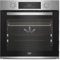 Beko BBIM12301X - Horno Multifunción AEROPERFECT, Color Acero Inoxidable, Limpieza SteamShine, Display digital + mandos PIPO, 8 Funciones, Rail Telescópico, 72 litros, Color Acero