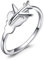 JewelryPalace Anello Mappa del Mondo con Aereo, Argento Sterling 925, Regolabile, Semplice Fedina Aperta per Anniversario, Set Gioielli Tema Viaggio per Donna