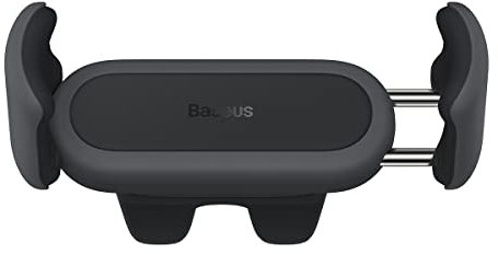 Baseus Car Mount Steel Cannon 2 Smartphone Holder for The Ventilation Grille from 4.7 to 6.76 Inch, Black (SUGP000001)