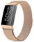 Tobfit für Fitbit Charge 4 Armband, Fitbit Charge 3 Armband für Herren Damen, Metall Verstellbarer Edelstahl Handgelenk Ersatz Armband Kompatibel für Fitbit Charge 4/Fitbit Charge 3(Small,Roségold)