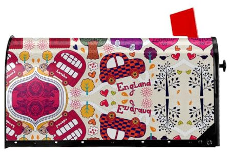 Briefkasten-Abdeckung für Schulzeitung in englischer Sprache, magnetisch, 53,3 x 45,7 cm, Briefkasten-Abdeckung für Garten, Hof, Dekoration