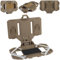 Disratw Tactical Plate Carrier Vest Attachments Universal Molle Phone Chest Mount Phone Holder Quick Release Folded Navigation Board for Screen Size 4.7-6.7 (Tan)