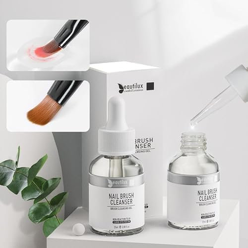 Nettoyant pour pinceaux à ongles, 25ml Brush Cleaner Nettoie les pinceaux à ongles en gel, les pinceaux à peinture et les outils, nettoie rapidement les pinceaux à ongles en acrylique
