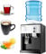 Top Loading Water Cooler Dispenser,Mini Water Cooler Dispenser Countertop, Desktop Electric Hot and Cold Dispenser,Cold/Hot Water Dispenser of 3 Temperature Settings Hot Water (Color : Silver)