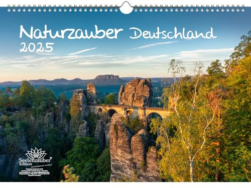 Naturzauber Deutschland DIN A3 Kalender für 2025 Städte - Seelenzauber