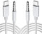 LBSC Usb c aux cable，Aux cable for iphone i-phone 15，USB C to 3.5mm Audio Aux Jack Cable Type C to 3.5mm Jack Audio Adapter Compatible for iPhone 15 Pro Max（2pack (W C TO 3.5 2pcs)