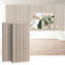 Akustikpaneele 120x60cm Moderne 3D Wandverkleidung aus MDF und Akustikfilz 2 Stück Schallabsorbierende Lamellenwand für Wohnzimmer- Elegante Lösung zur Schallisolierung für Wand und Decke
