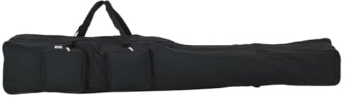 vidaXL Angelrutentasche Schwarz 150 cm Oxford-Gewebe