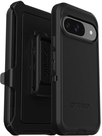Otterbox Funda para Google Pixel 9 / Pixel 9 Pro Defender, Resistente a Golpes y caídas, Ultra-Rugerizada, Protectora, Testada 5X con estándares Militares anticaídas, Negro