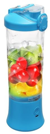 Portable Blender, 150W 18000rpm Smoothie Blender, 20.29Oz Mini Blender, 6 Blades USB Personal Blender, 2000mah Suitable for Juices, Vegetable Juices, Milkshakes and Baby Food (Blue)