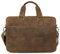 Marc Peter® Sydney Lehrertasche Herren Leder Aktentasche Laptoptasche Bürotasche Businesstasche groß XXL Umhängetasche Dunkel Bräune Hunter Leder
