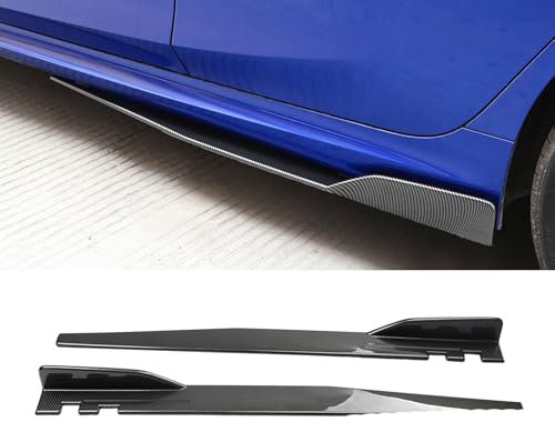 USJEKZI66 Auto Seitenschweller für VW Caddy 2004-2008 2009 2010 2011 2012 2013 2014 2015 2016 2017 2018 2019 2020, Diffusor Karosserie-Kit Außen Zubehör,Black