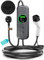 EV Charger Cable Type 2 to 3 Pin Plug, 5M 3.5kW Electric Car Charger, 8/10/13/15/16A Adjustable Type 2 Charging Cable, EV Charger with LED Indicator, Ev Charging Cable for EV & PHEV
