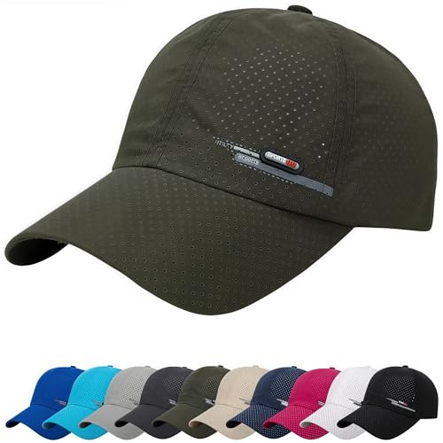 YKDLLF Cappello da Baseball Estivo da Uomo Cappellino Donna con Visiera Rete Traspirante ad Csciugatura Rapida Cappellini Cappello da Baseball Uomo con Visiera Unisex Cotone Regolabile