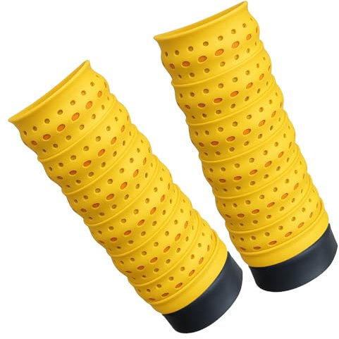 DAHJSD Lenkerband Motorrad für Honda Super Cub 125 2020-2024 – 2 Stück Atmungsaktives PU-Lenkerband, rutschfest & Wasserfest, Komfortgriff für Motorrad, Fahrrad & E-Bike,C Yellow