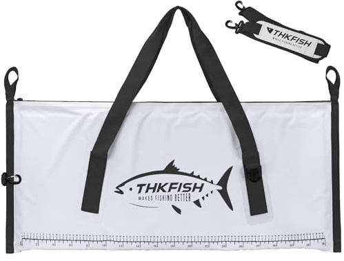 THKFISH Isolierte Fisch-Kühltasche, 101,6 x 40,6 cm, Fisch-Tötungsbeutel für gefangene Fische, tragbare wasserdichte isolierte Angeltaschen, hält Eis kalt über 24 Stunden
