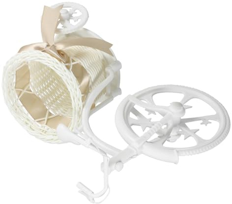 BESPORTBLE Bicycle Flower Basket Tricycle Plant Holder for Home Wedding Adorable Storage for Shower Favors Stylish Floral Arrangements Design