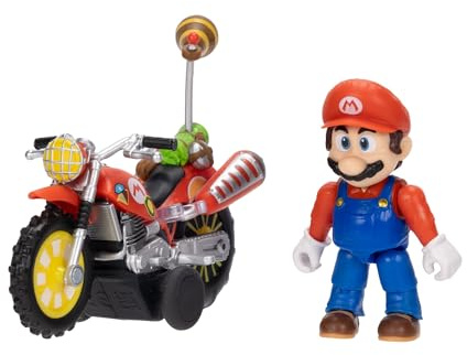 La película Super Mario Galaxy – Figura de 6 cm con Motocicleta de Retroceso – Mario