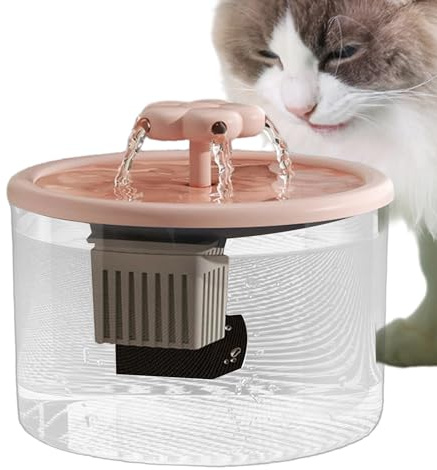 Cat Drinking Fountain 1.2L - Automatic Pet Water Fountain Bowl | Quiet Drinking Bowl for Home Kitchen Living Room Play Area Apartment Indoor Bedroom
