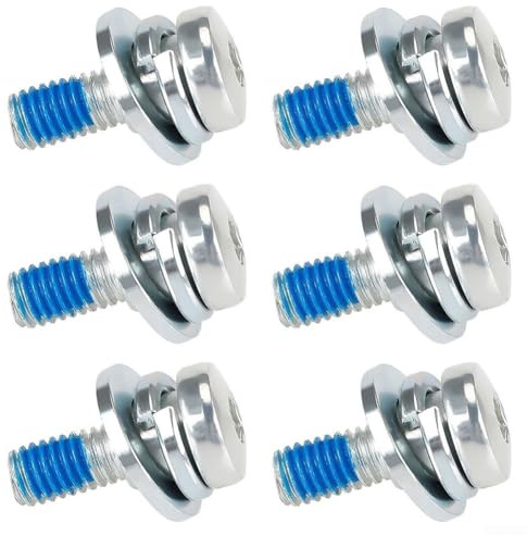 Rackumic Lot de 6 vis de roue arrière pour trottinette électrique Xiaomi M365 Pro Pro2 1S en acier inoxydable antirouille Fixation stable Argenté