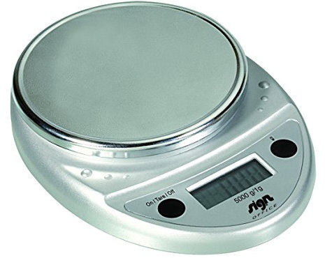 Sign Pèse-lettres avec colis électronique 5 kg Gris Argent