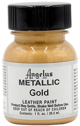 Angelus Acrylic Leather Paint Gold Size: 1 onza