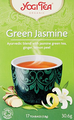 Yogi Tea Green Jasmine Tea Bags 30.6g (Pack of 6, Total 102 Teabags)