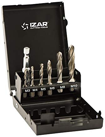 Izar 1610 - Juego broca macho avellanador 1610 +adaptador/a maletín