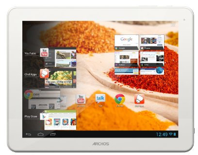 Archos Chef Pad 24,6 cm (9,7 Pollici) Tablet-PC (ARM Cortex A9, 1,6GHz, 1GB RAM, 8GB SSD, Android, Touchscreen) bianco