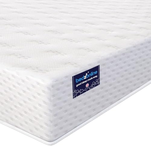 BEDZONLINE Reflex Memory Foam Mattress, Double, 15 cm Thick | 190 x 137 x 15cm, Therma-Pure Dual Foam, Firm 7-Zone Support, Zero Motion Transfer & No Springs, Budget Comfort