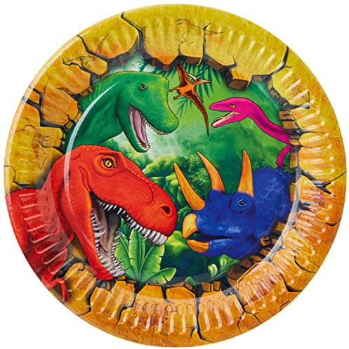 Folat 6 Paper Plates, Dinosaur, Dinosaur Plates, Children's Birthday Parties, Children's