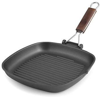 Risol Bistecchiera Antiaderente saporella, 26x26 cm, Nero