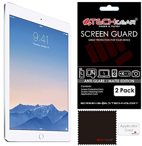 TECHGEAR [Pack of 2] Anti Glare Screen Protectors for iPad Pro (9.7) and New iPad 9.7 (2017) - Matte Lcd Screen Protector Guards Compatible with Apple iPad Pro 9.7 & iPad 9.7 2017