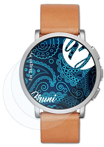 Bruni Screen Protector compatible with Skagen Hybrid Protector Film, crystal clear Protective Film (2X)