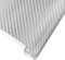 TRIXES Rouleau Vinyle 1.52 m x 0.30 m pour Envelopper Resurfacer Intérieur/Extérieur Voitures Argenté Autocollant sans Bulles Effet Texturé