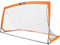STIGA Match Mobiles Leicht Aufzubauendes Fußballtor mit Tragetasche Orange/Schwarz - 270 x 150 x 150 cm