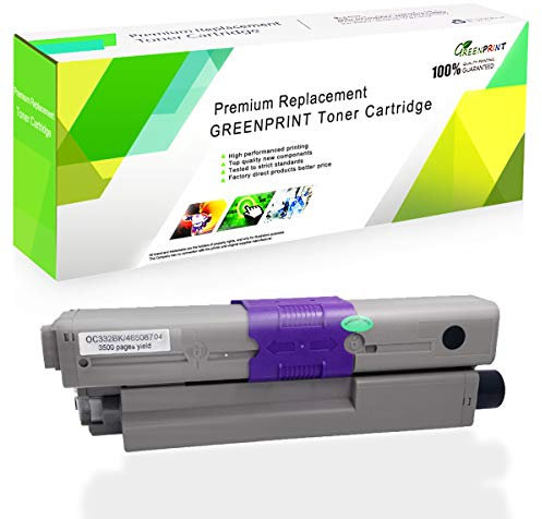 GREENPRINT Kompatible Tonerkartusche C332 MC363 Schwarz 3500 Seiten für Schwarz für Oki Okidata Farblaserdrucker C332dn MC363dn C332dnw MC363dnw