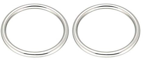 sourcing map Mehrzweck-Metall-O-Ring-Schnalle, geschweißt, 70 mm x 60 mm x 5 mm, für Hardware-Taschen, Ring, Handarbeiten, 2 Stück