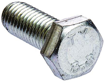 RS PRO M12 x 30mm Sechskantschraube, Stahl verzinkt, DIN 933, Packung a 50 Stück