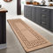 PHP Anti Slip Hallway Carpet Runner Rug, 60 x 220 cm Non-Slip Gel Back Door Runners Rug, Washable Long Enterway Anti Slip Rugs for Living Room and Hallway - Beige