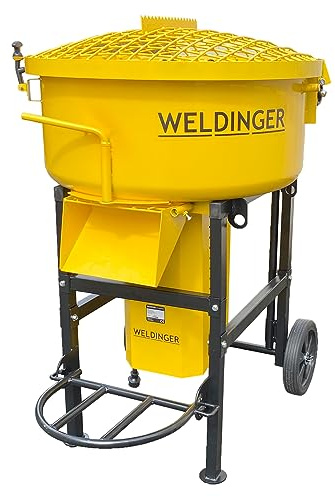 WELDINGER Baustoff-Mischer 120 compact Zwangsmischer Rührwerk Betonmischer Mischer 120 Liter
