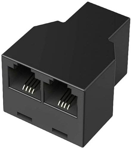 Hama Telefon (analog) Adapter [1x RJ11-Buchse 6p4c - 2X RJ11-Buchse 6p4c] Schwarz