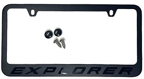 Ford Explorer License Plate Frame Stealth Blackout