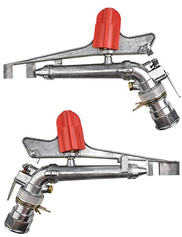 LVYXONKreis und Sektorenregner 1,5 Profi Impulsbetriebs-Beregner, Yuzuak Atom 28,Industrie Sprinklerpistole Oberflurregner Impuls-Beregner, Kreisregner Schwinghebelregner, Schwinghebelregner