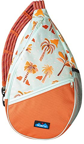 KAVU Paxton Rucksack mit Seil, Handfläche im Vintage-Stil, Einheitsgröße, Daypack Rucksäcke
